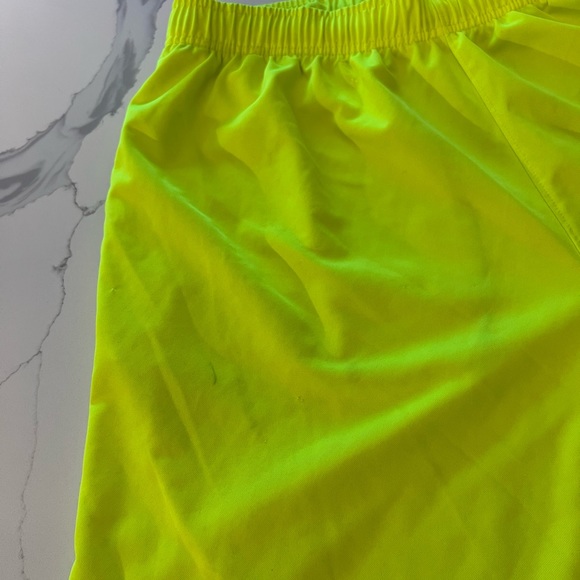 2/$30 Nike mens highlighter neon yellow XXL athletic shorts. Gym running elastic - Picture 3 of 6